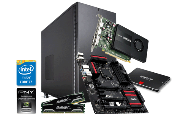 Dator i delar Quadro -Beräkning/Redigering Bra