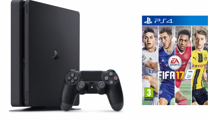 Sony PS4 Playstation 4 Slim 1TB + FIFA 17 Bundling