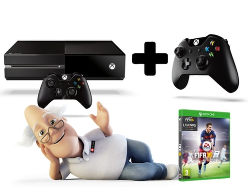 Microsoft Xbox One 500GB + FIFA 16 + Extra handkontroll