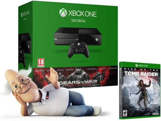 Microsoft Xbox One 500GB + Rise of the Tomb Raider + Gears of War Ultimate Edition