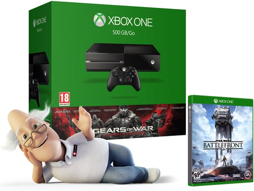 Microsoft Xbox One 500GB + Star Wars Battlefront + Gears of War Ultimate Edition
