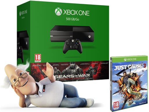 Microsoft Xbox One 500GB + Just Cause 3 + Gears of War Ultimate Edition