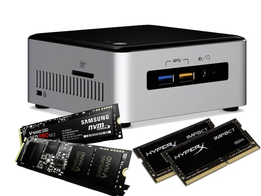 Intel NUC i5 6260U -Paket 256GB NVMe SSD 16GB RAM