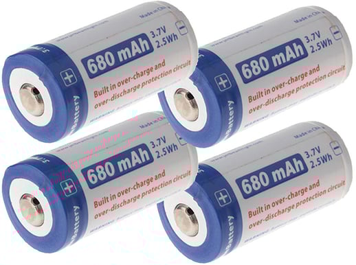 Uppladdningsbart CR123 4-pack (Arlo)