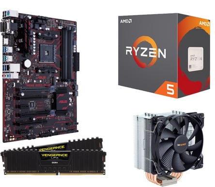 Uppgraderingspaket - AMD Ryzen 5 1600X ASUS