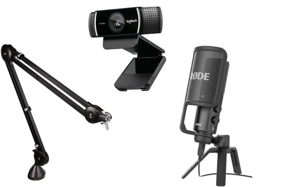 Streamingkit RØDE NT USB + Arm + Logitech C922 PRO Stream