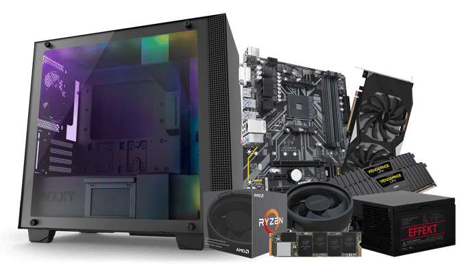 Dator i delar - Prisvärd RGB 2600X 16GB 512GB GTX 1660 Ti