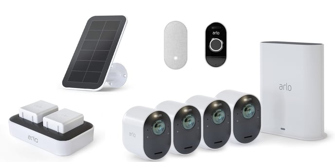 Arlo Ultra 4K UHD Startpaket (4 kameror) Bundle