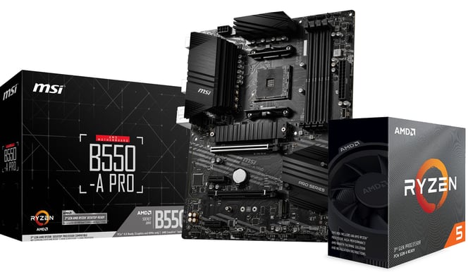Uppgraderingspaket - AMD Ryzen 5 3600 - MSI B550-A PRO