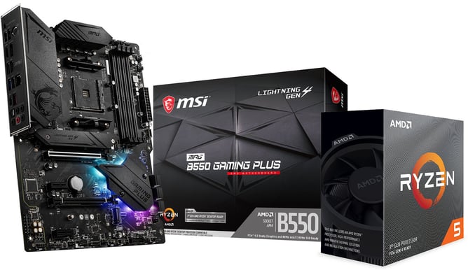 Uppgraderingspaket - AMD Ryzen 5 3600 - MSI MPG B550 GAMING PLUS