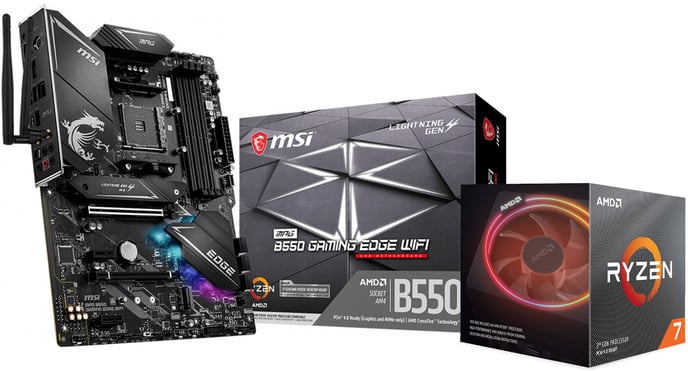 Uppgraderingspaket - AMD Ryzen 7 3800X - MSI MPG B550 GAMING EDGE WIFI