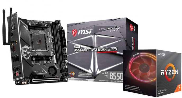 Uppgraderingspaket - AMD Ryzen 7 3700X - MSI MPG B550I GAMING EDGE WIFI