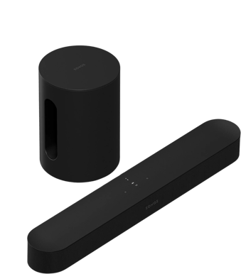 Sonos Beam + Sub Mini Hembiopaket Svart