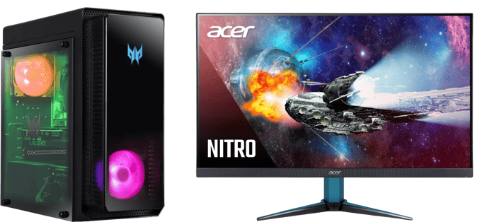 Acer Predator Gamingpaket - 27" | i5 | 16GB | 1TB | RTX 3070 | 170 Hz | QHD