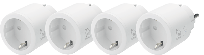 Deltaco Strömbrytare WiFi 4-pack