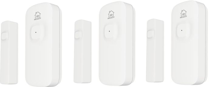 Deltaco Smart Home Magnetsensor WiFi 3-pack