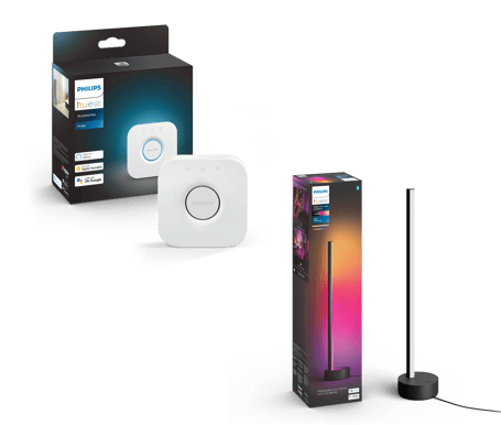 Philips Hue Gradient Signe Bordslampa Svart + Hue Bridge