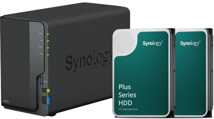 Synology DS223 8TB (2x4TB) HAT3300