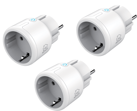 DELTACO Strömbrytare Mini WiFi 3-pack