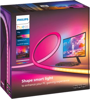 Philips Hue PC Gaming Surroundpaket 3st 24" - 27" + Bridge