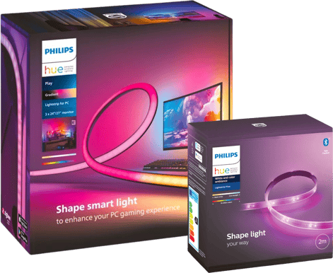 Philips Hue PC Gaming Surroundpaket 3st 24" - 27" + Bridge