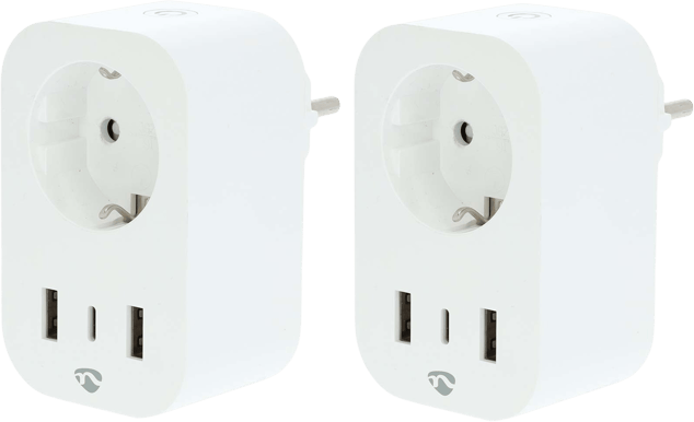 Nedis SmartLife Smart Plug USB (3680W) 2-pack