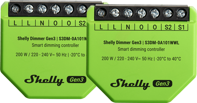 Shelly Dimmer Gen3 2-pack