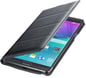 Samsung Galaxy Note 4 Flip Wallet Träkol