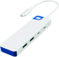 HyperDrive Flex 4 Port USB-C Combo Hub - Blå/Vit