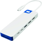 HyperDrive Flex 9 Port Dual 4K HDMI USB-C Hub - Blå/Vit
