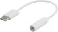 DELTACO Adapter USB-C till 3,5 mm