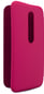 Motorola Moto G (3rd gen) Flip Shell Raspberry