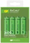 GP ReCyko NiMH AA-batterier 2600 mAh (R6) 4-P