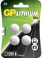 GP Litiumbatteri Knappcell CR2016 3V 4-P