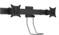 M VESA 75 100 Duo Crossbar with Handle