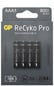 GP ReCyko Pro NiMH AAA-batterier 800 mAh (R03) 4-P