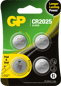 GP Litiumbatteri Knappcell CR2025, 3V, 4-pack