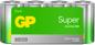 GP Super Alkaline Battery, Size D, 13A/LR20, 1.5V, 4-pack