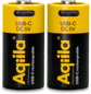 Aqiila USB-C Rechargeable Battery, CR123A, 750 mAh, 2-pack