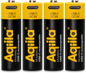 Aqiila USB-C Rechargeable Battery, AA, 2000 mAh, 4-pack