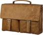 dbramante1928 16" Leather Pocket Briefcase Golden