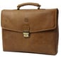 dbramante1928 14" Leather Briefcase Golden Tan