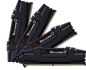 G.Skill 16GB (4x4GB) DDR4 3600MHz CL17 Ripjaws V Svart