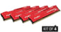 HyperX 32GB (4x8GB) 2933MHz CL17 Fury Röd