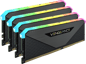 Corsair 64GB (4x16GB) DDR4 3200MHz CL16 Vengeance RGB RT Svart