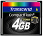 4GB Transcend 300X Compact Flash