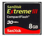 Compact Flash Sandisk eXtreme III 8GB