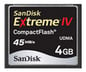 Compact Flash Sandisk eXtreme IV 4GB