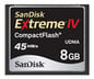 Compact Flash Sandisk eXtreme IV 8GB