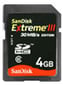 SDHC SanDisk eXtreme III 4GB